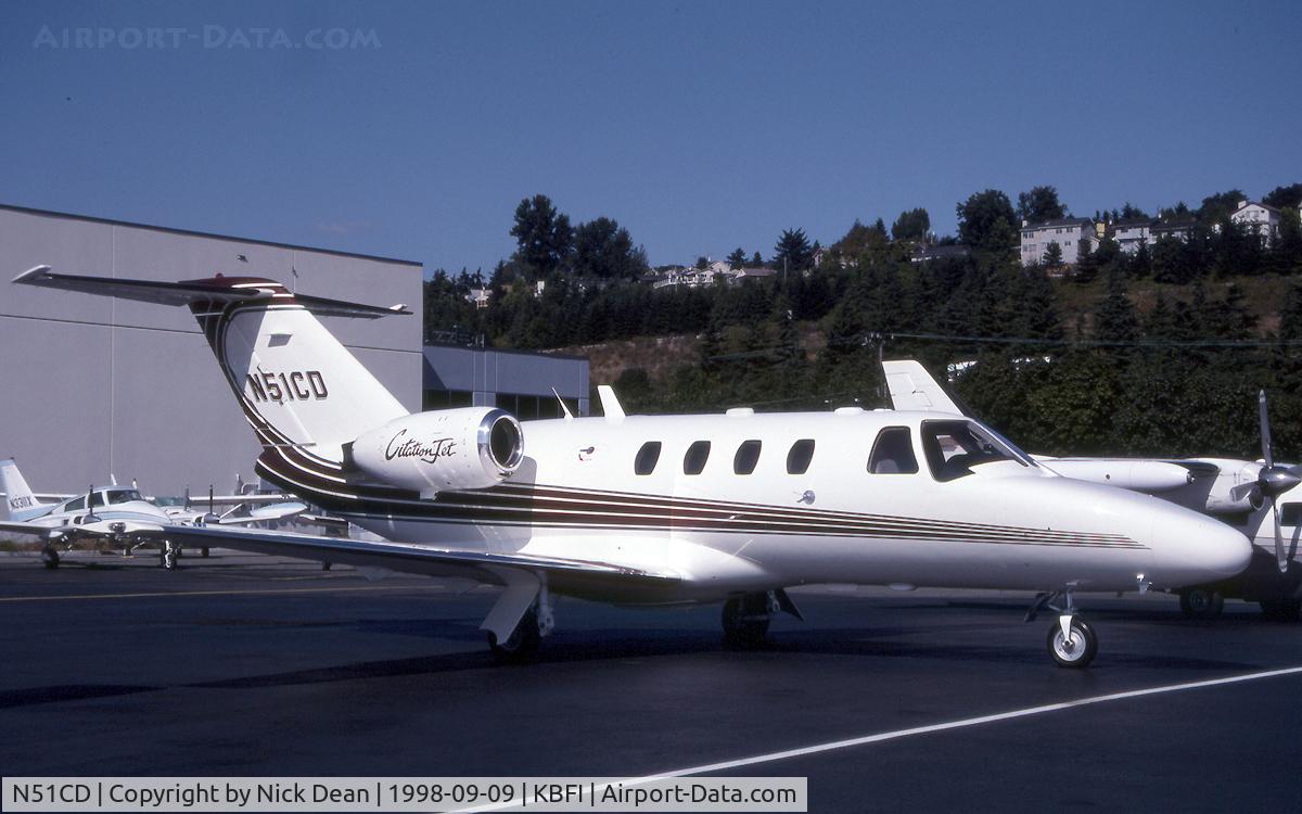N51CD, 1996 Cessna 525 C/N 525-0163, KBFI