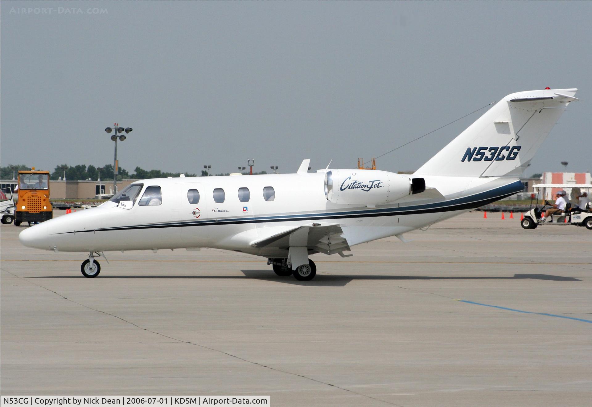N53CG, 1997 Cessna 525 C/N 525-0233, KDSM