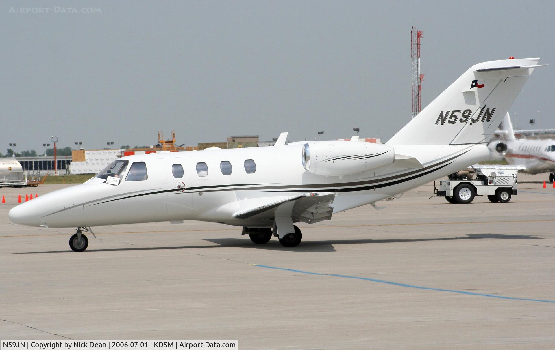 N59JN, 2006 Cessna 525 CitationJet CJ1+ C/N 525-0607, KDSM