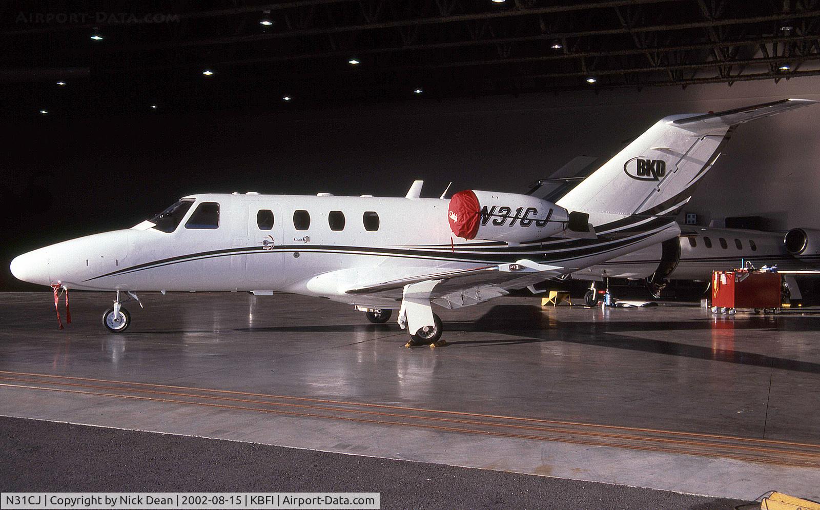 N31CJ, 2001 Cessna 525 CitationJet CJ1 C/N 525-0474, KBFI