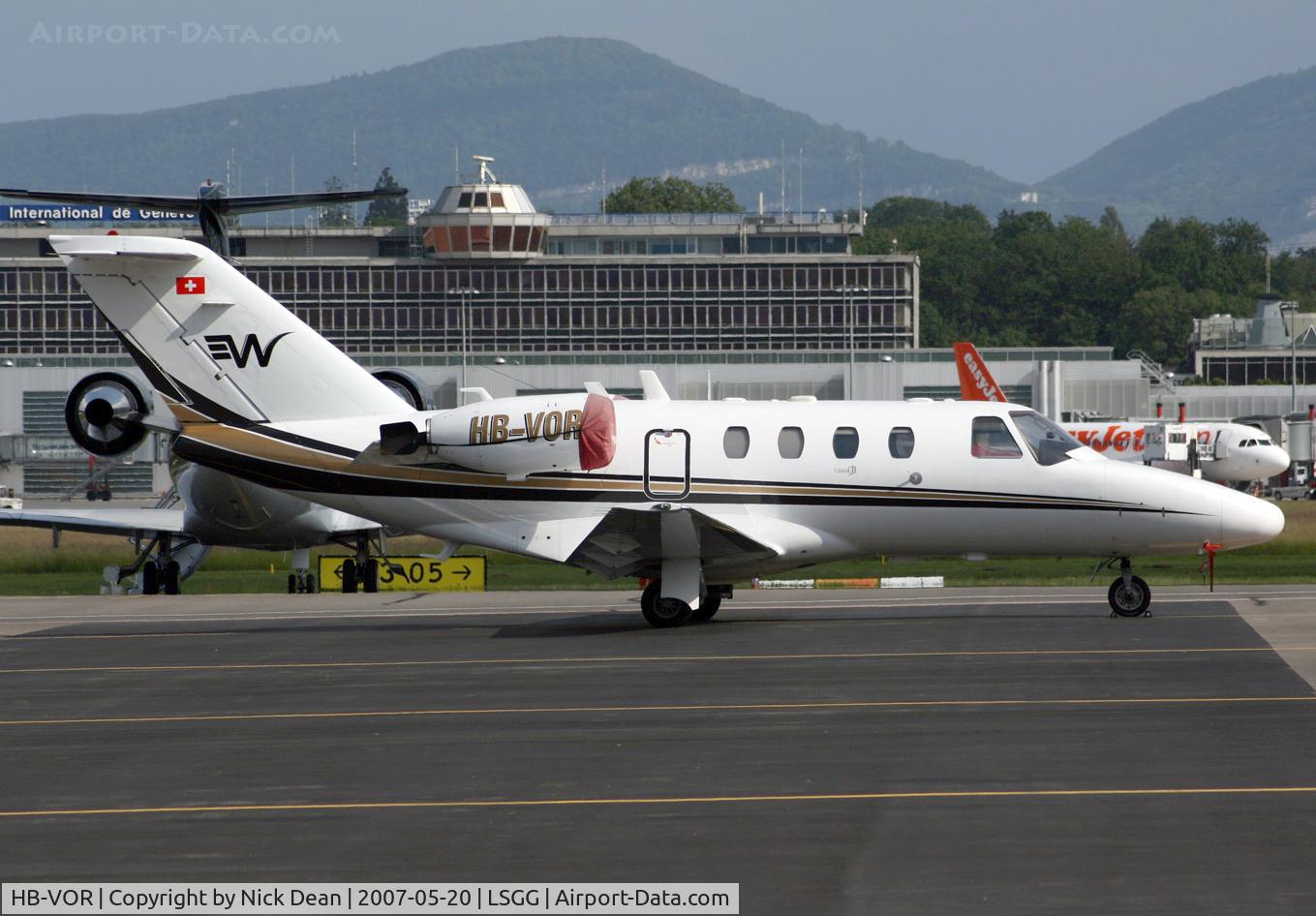 HB-VOR, 2001 Cessna 525 CitationJet CJ1 C/N 525-0473, LSGG