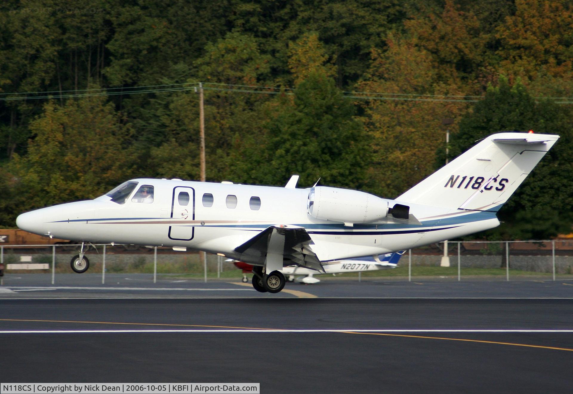 N118CS, 2001 Cessna 525 CitationJet C/N 525-0457, KBFI