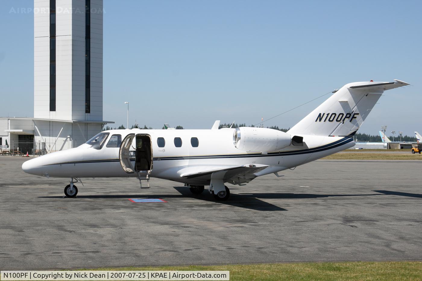 N100PF, 2000 Cessna 525 CitationJet CJ1 C/N 525-0390, KPAE