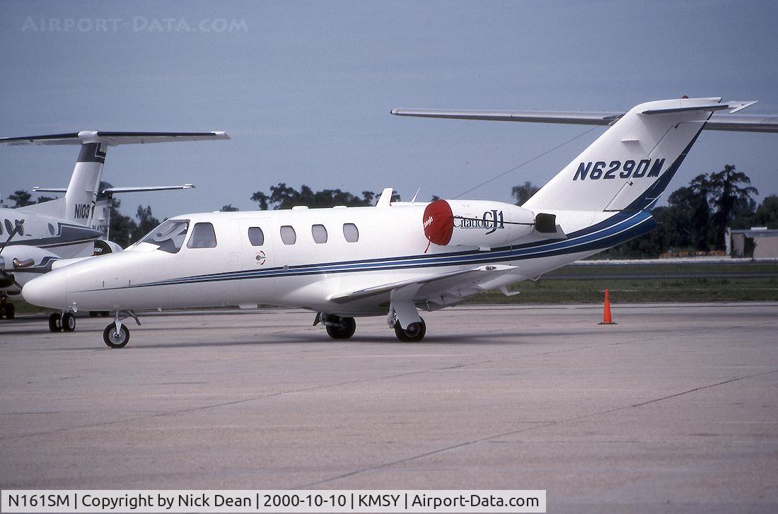N161SM, 2000 Cessna 525 CitationJet CJ1 C/N 525-0369, KMSY (Seen here as N629DM and currently registered N161SM as posted)