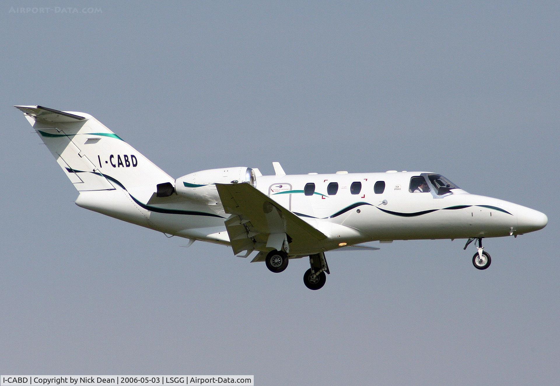 I-CABD, 1999 Cessna 525 CitationJet C/N 525-0354, LSGG