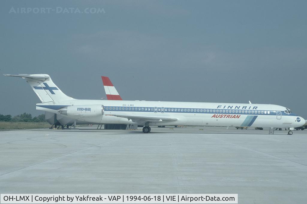 OH-LMX, 1990 McDonnell Douglas MD-82 (DC-9-82) C/N 49906, FInnair MD80 on lease to Austrian Airlines