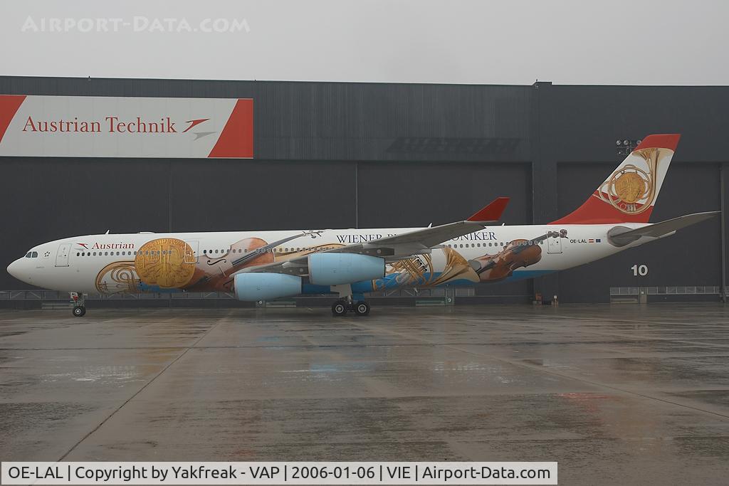OE-LAL, 1999 Airbus A340-313 C/N 263, Austrian Airlines Airbus 340-300
