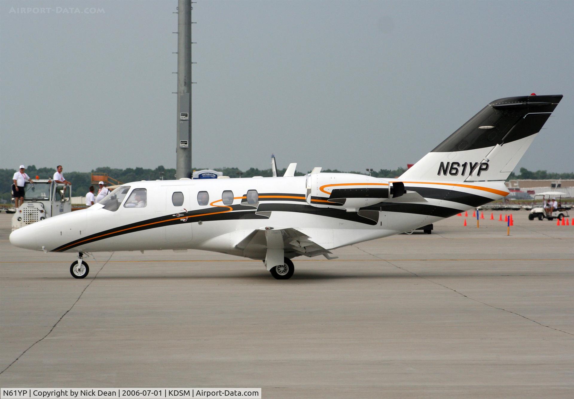 N61YP, 1998 Cessna 525 CitationJet C/N 525-0237, KDSM