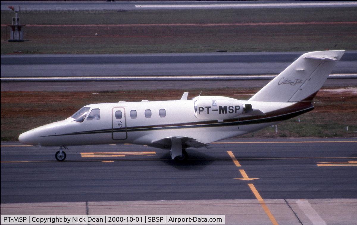 PT-MSP, 1998 Cessna 525 CitationJet CJ1 C/N 525-0259, SBSP