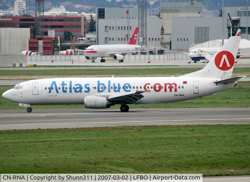 CN-RNA, 1993 Boeing 737-4B6 C/N 26531, Rolling to the terminal