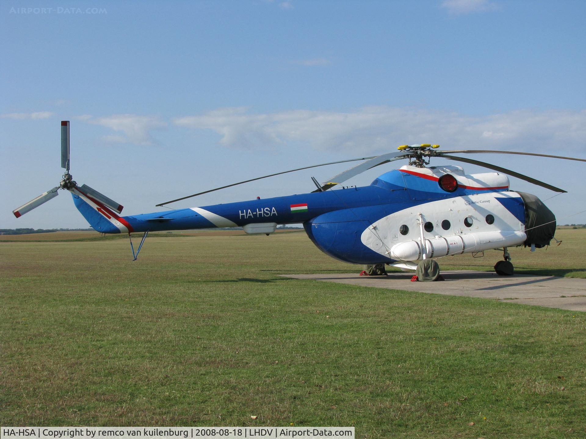 HA-HSA, 1980 Mil Mi-8T C/N 7970, nice along the road this airport Dunaujvaros