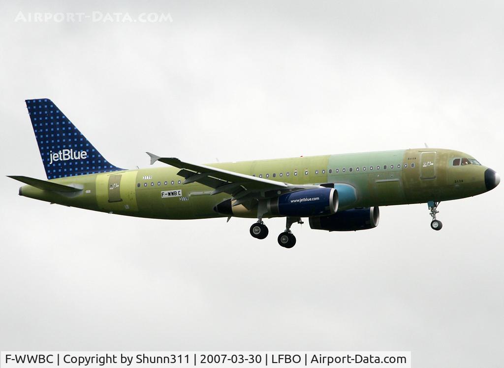 F-WWBC, 2007 Airbus A320-232 C/N 3119, C/n 3119 - For JetBlue Airways
