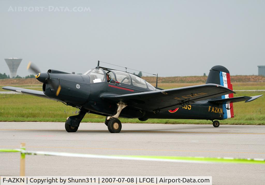 F-AZKN, Morane-Saulnier MS-733 Alcyon C/N 165, Starting his engine for the LFOE Airshow 2007