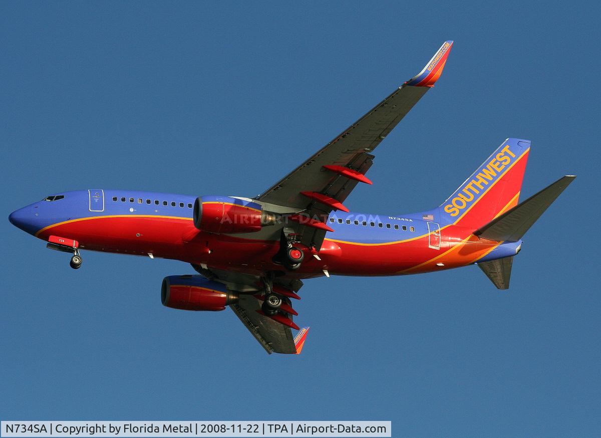 N734SA, 1999 Boeing 737-7H4 C/N 27866, Southwest 737-700