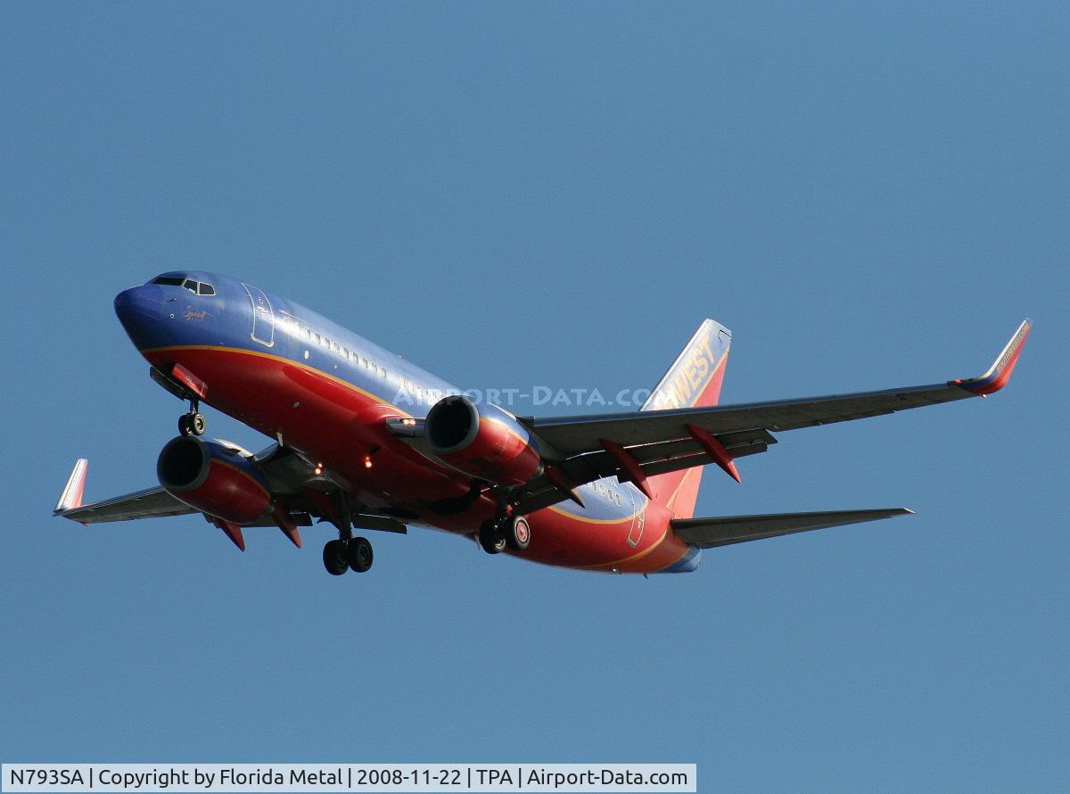 N793SA, 2001 Boeing 737-7H4 C/N 27888, Southwest 737-700