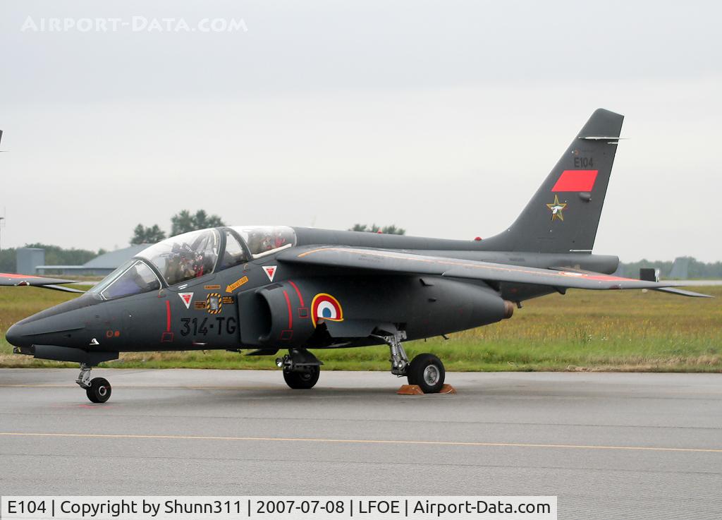 E104, Dassault-Dornier Alpha Jet E C/N E104, S/n E104 - Used as spare during LFOE Airshow 2007