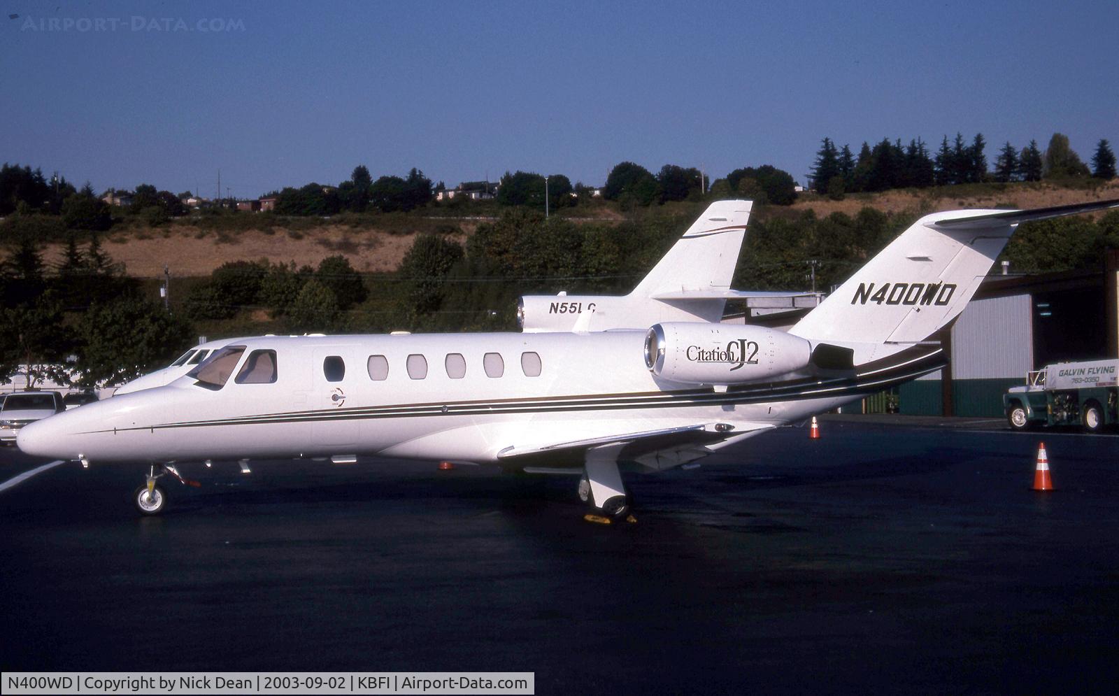 N400WD, 2000 Cessna 525A CitationJet CJ2 C/N 525A0002, KBFI