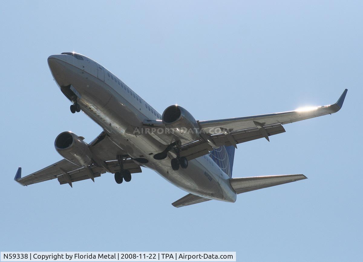 N59338, 1987 Boeing 737-3TO C/N 23576, Continental 737-300