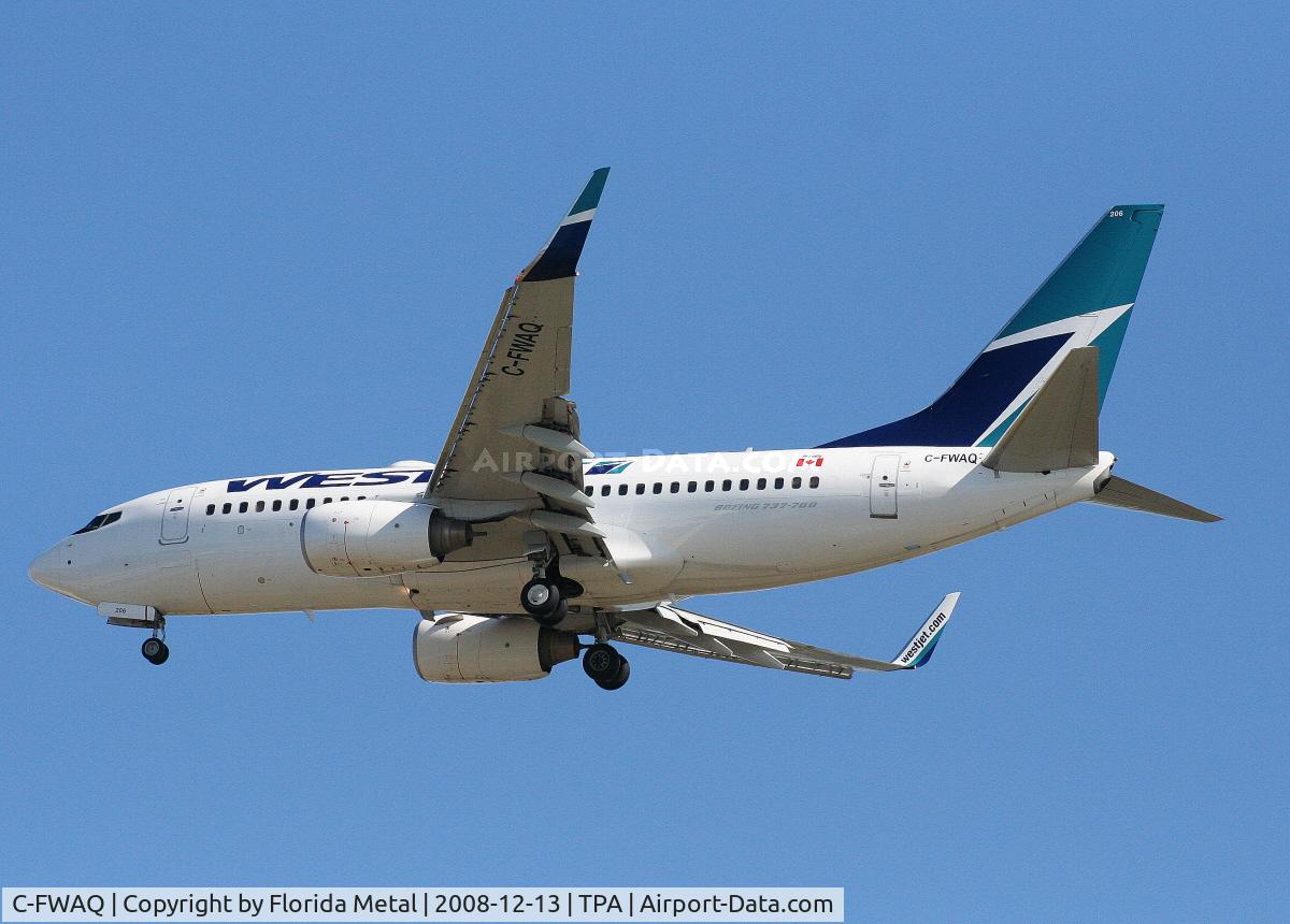C-FWAQ, 2002 Boeing 737-7CT C/N 32748, West Jet 737-700