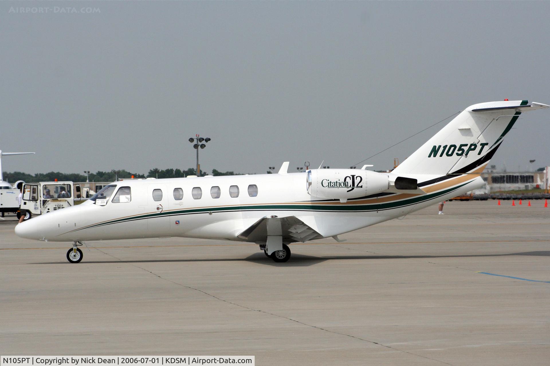 N105PT, 2003 Cessna 525A CitationJet CJ2 C/N 525A-0155, KDSM