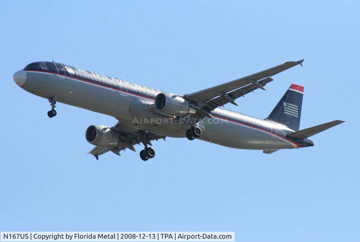 N167US, 2001 Airbus A321-211 C/N 1442, US Airways A321