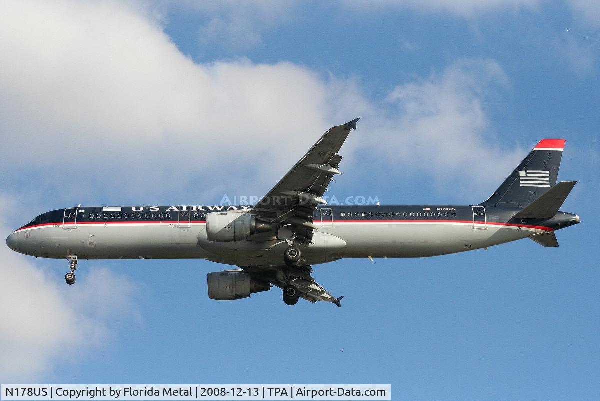 N178US, 2001 Airbus A321-211 C/N 1519, US Airways A321