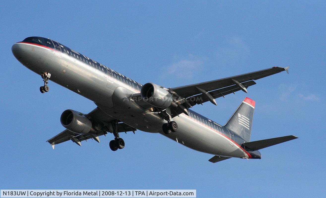 N183UW, 2001 Airbus A321-211 C/N 1539, US Airways A321