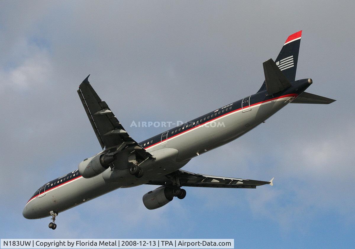 N183UW, 2001 Airbus A321-211 C/N 1539, US Airways A321