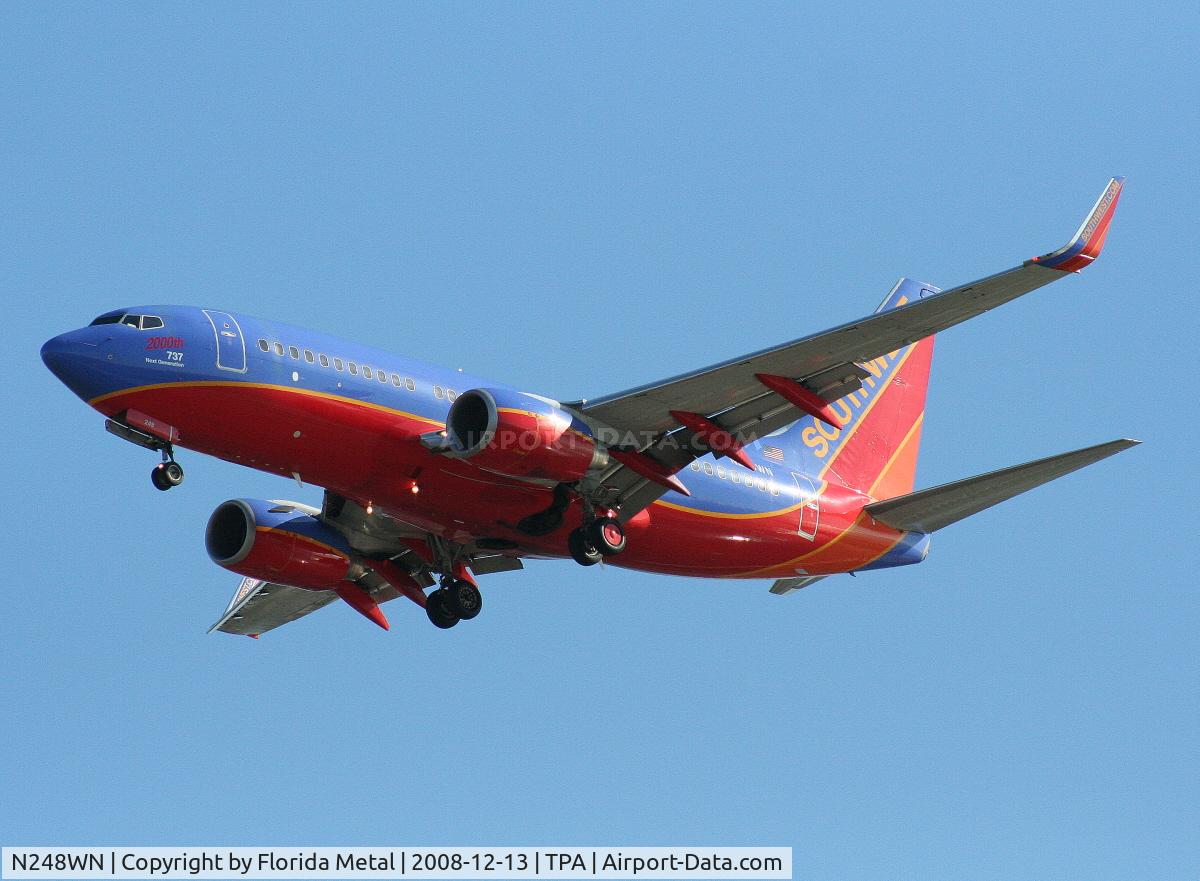 N248WN, 2006 Boeing 737-7H4 C/N 32509, Southwest 737-700