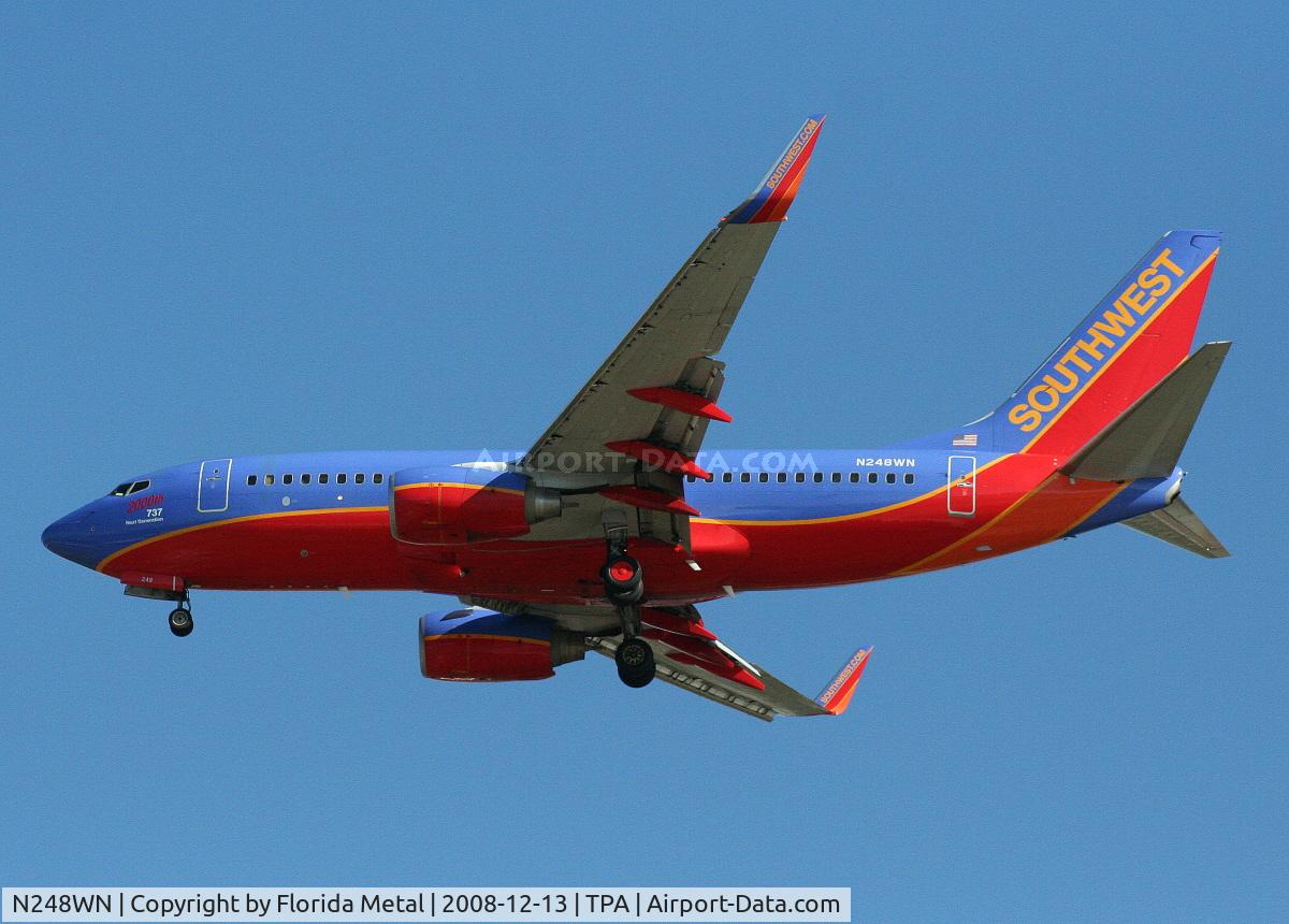 N248WN, 2006 Boeing 737-7H4 C/N 32509, Southwest 737-700