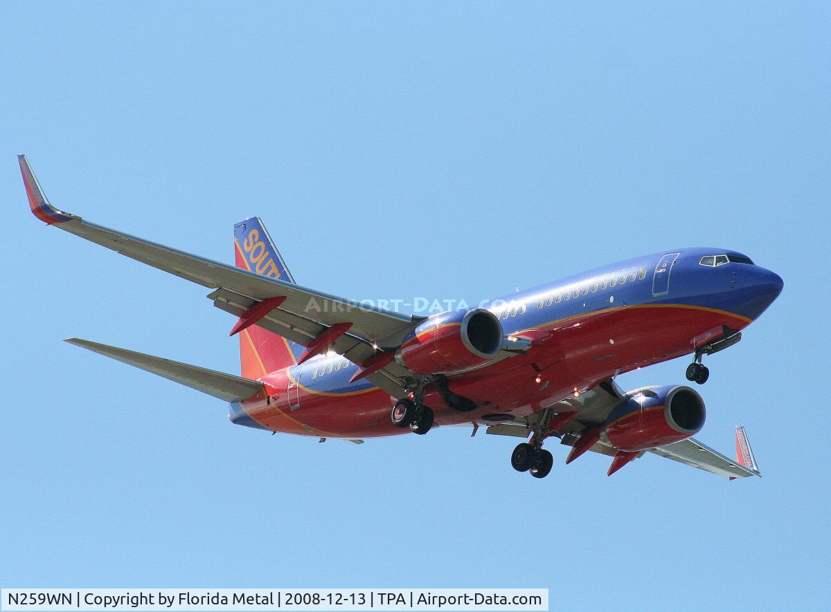 N259WN, 2006 Boeing 737-7H4 C/N 35554, Southwest 737-700