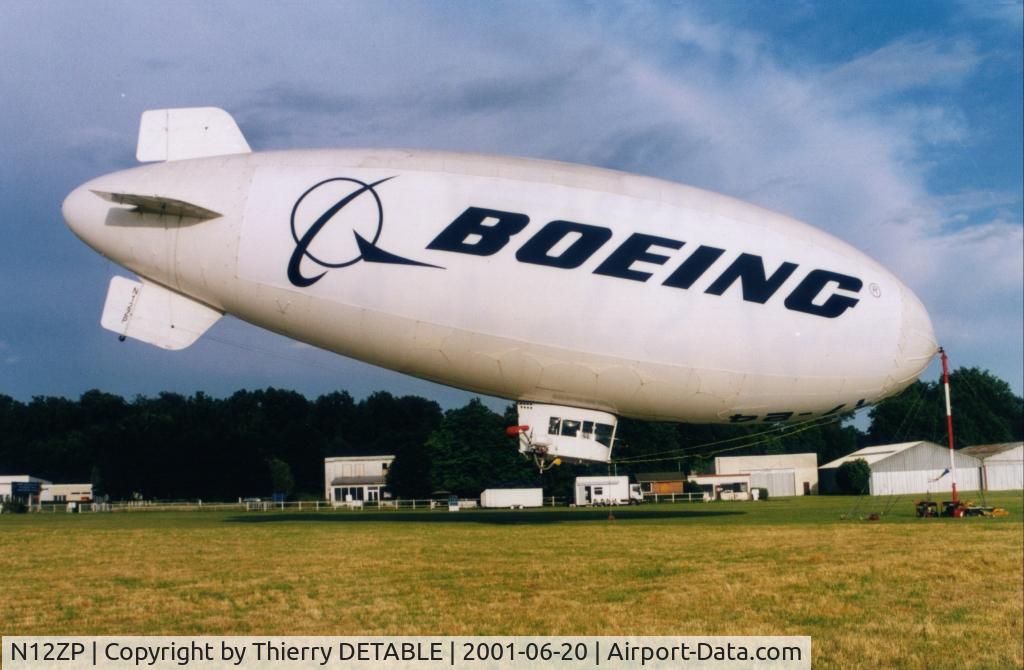 N12ZP, 1996 American Blimp Corp A-60+ C/N 012, At MEAUX Airport for PARIS AIRSHOW 2001