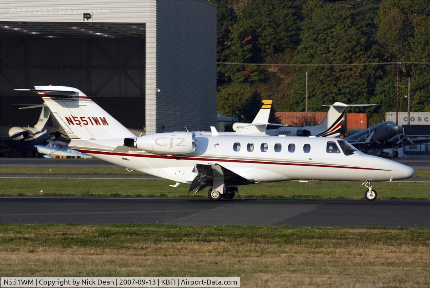 N551WM, 2005 Cessna 525A CitationJet CJ2 C/N 525A0243, KBFI