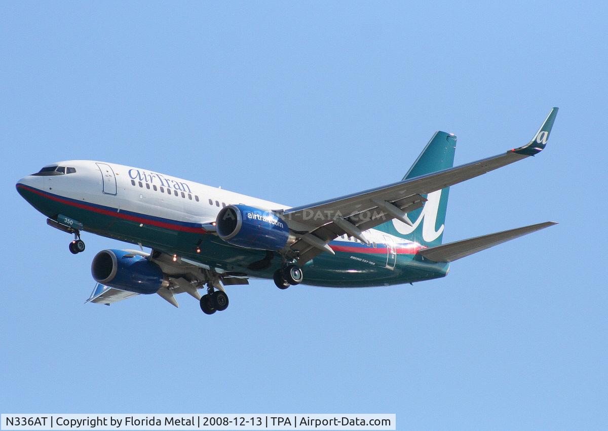 N336AT, 2008 Boeing 737-7BD C/N 36716, Air Tran 737-700