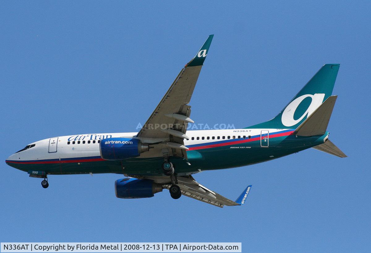 N336AT, 2008 Boeing 737-7BD C/N 36716, Air Tran 737-700