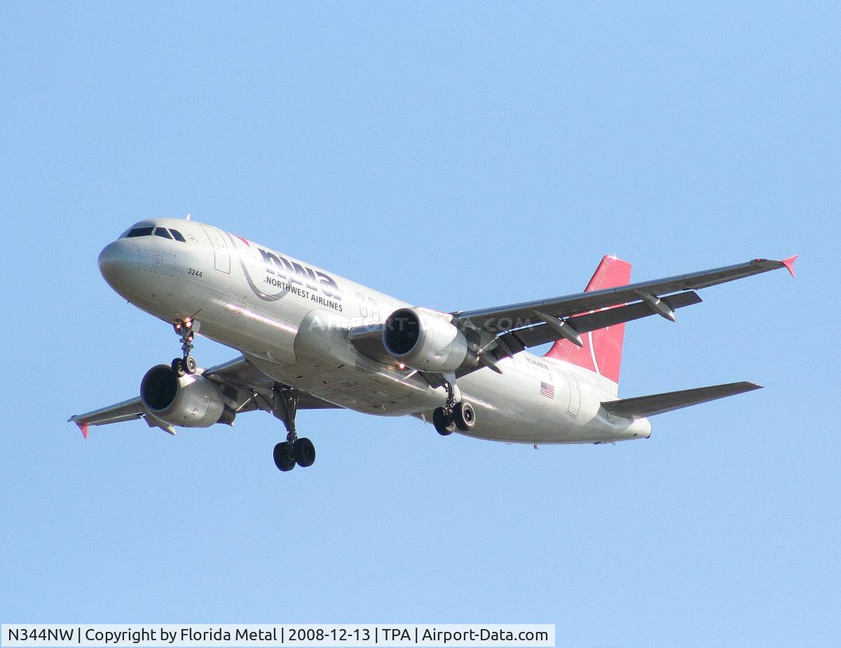 N344NW, 1993 Airbus A320-212 C/N 388, Northwest A320