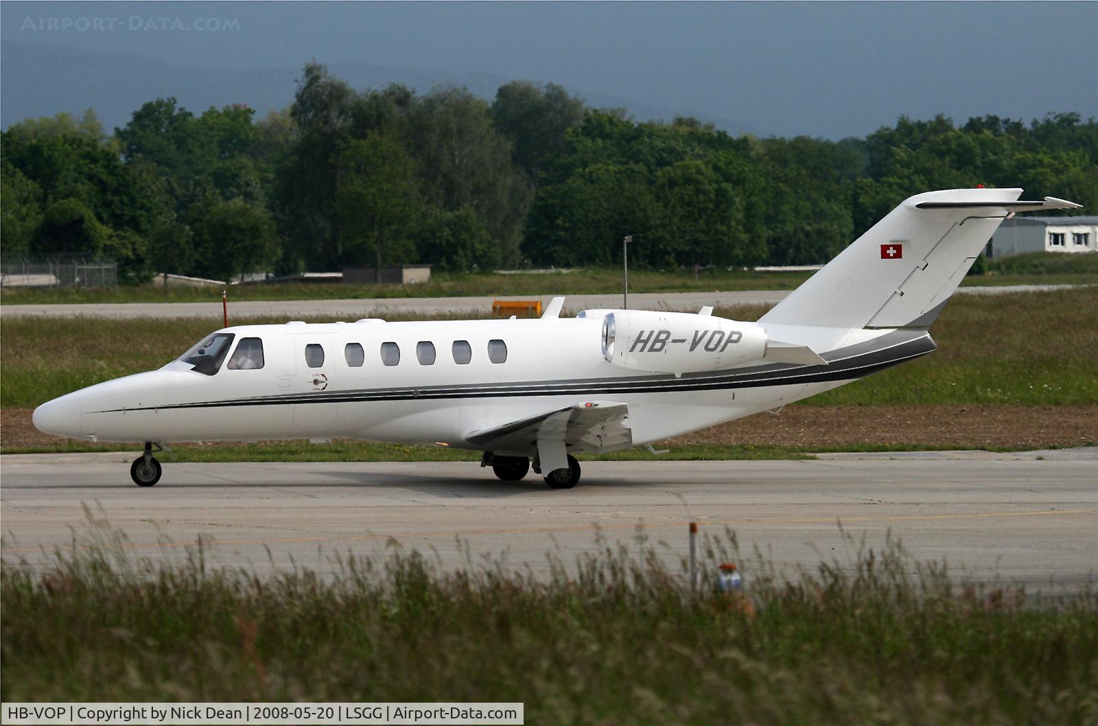 HB-VOP, 2008 Cessna 525A CitationJet CJ2+ C/N 525A-0385, LSGG