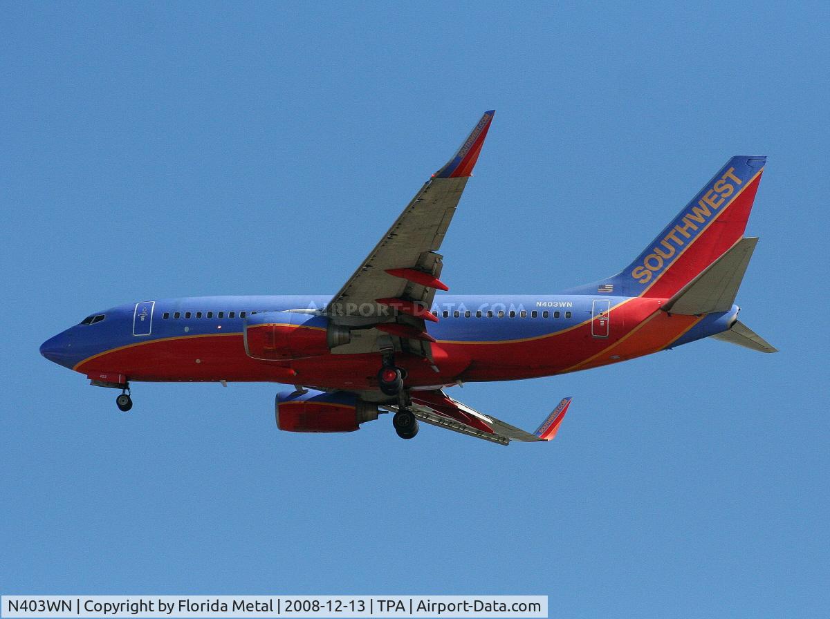 N403WN, 2001 Boeing 737-7H4 C/N 29815, Southwest 737-700