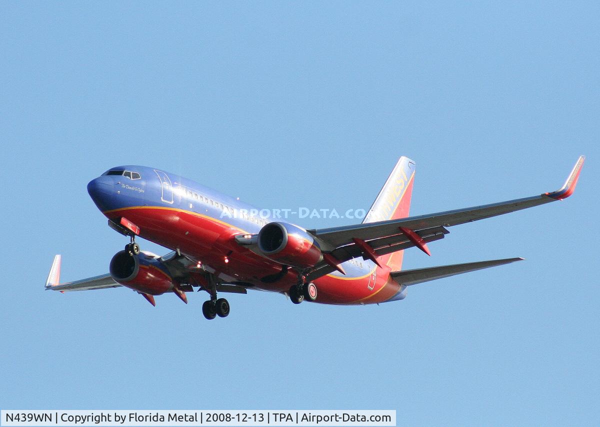 N439WN, 2003 Boeing 737-7H4 C/N 29834, Southwest 737-700