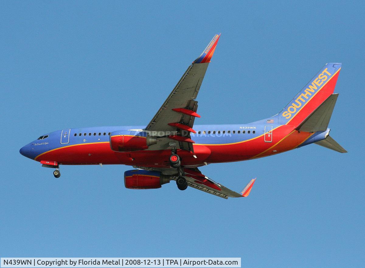 N439WN, 2003 Boeing 737-7H4 C/N 29834, Southwest 737-700