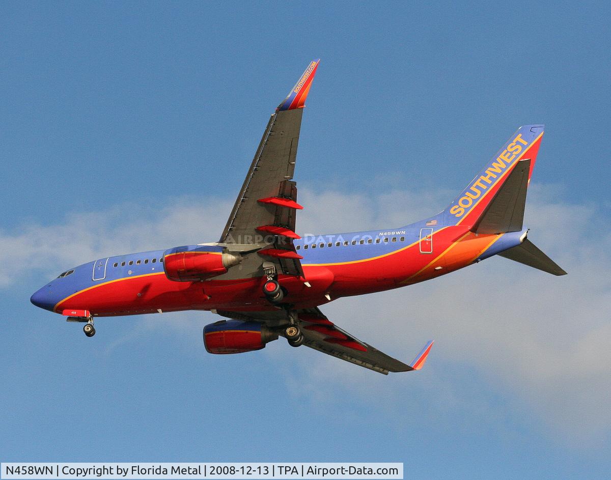 N458WN, 2004 Boeing 737-7H4 C/N 33857, Southwest 737-700