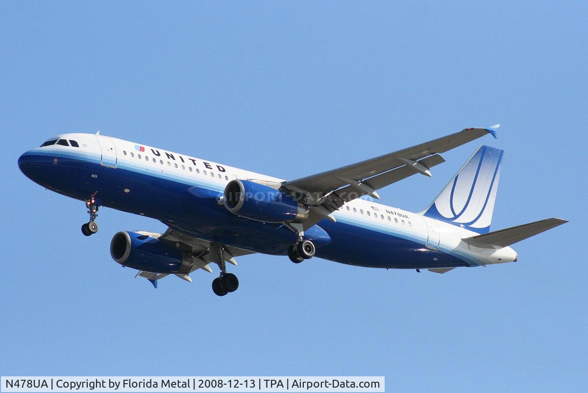 N478UA, 2001 Airbus A320-232 C/N 1533, United A320