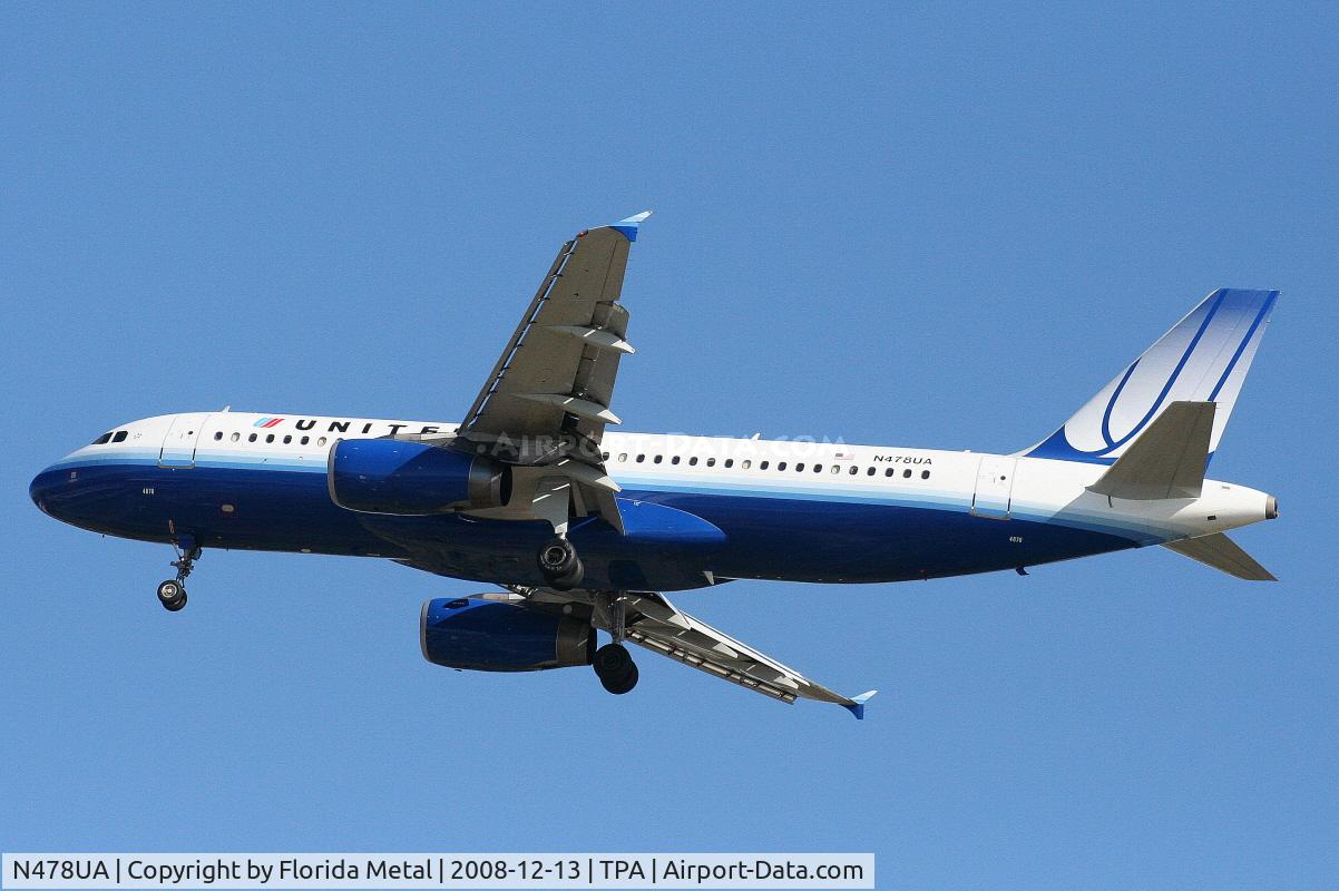 N478UA, 2001 Airbus A320-232 C/N 1533, United A320