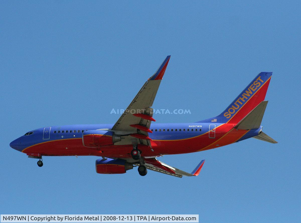 N497WN, 2004 Boeing 737-7H4 C/N 32479, Southwest 737-700