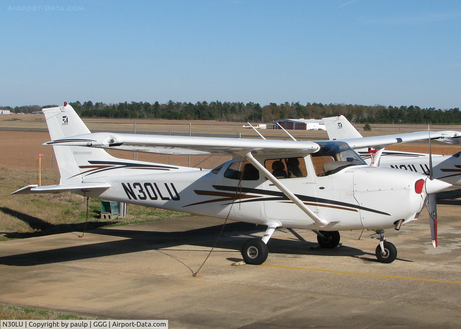 N30LU, 2005 Cessna 172R C/N 17281257, Parked at Longview/East Texas Regional.