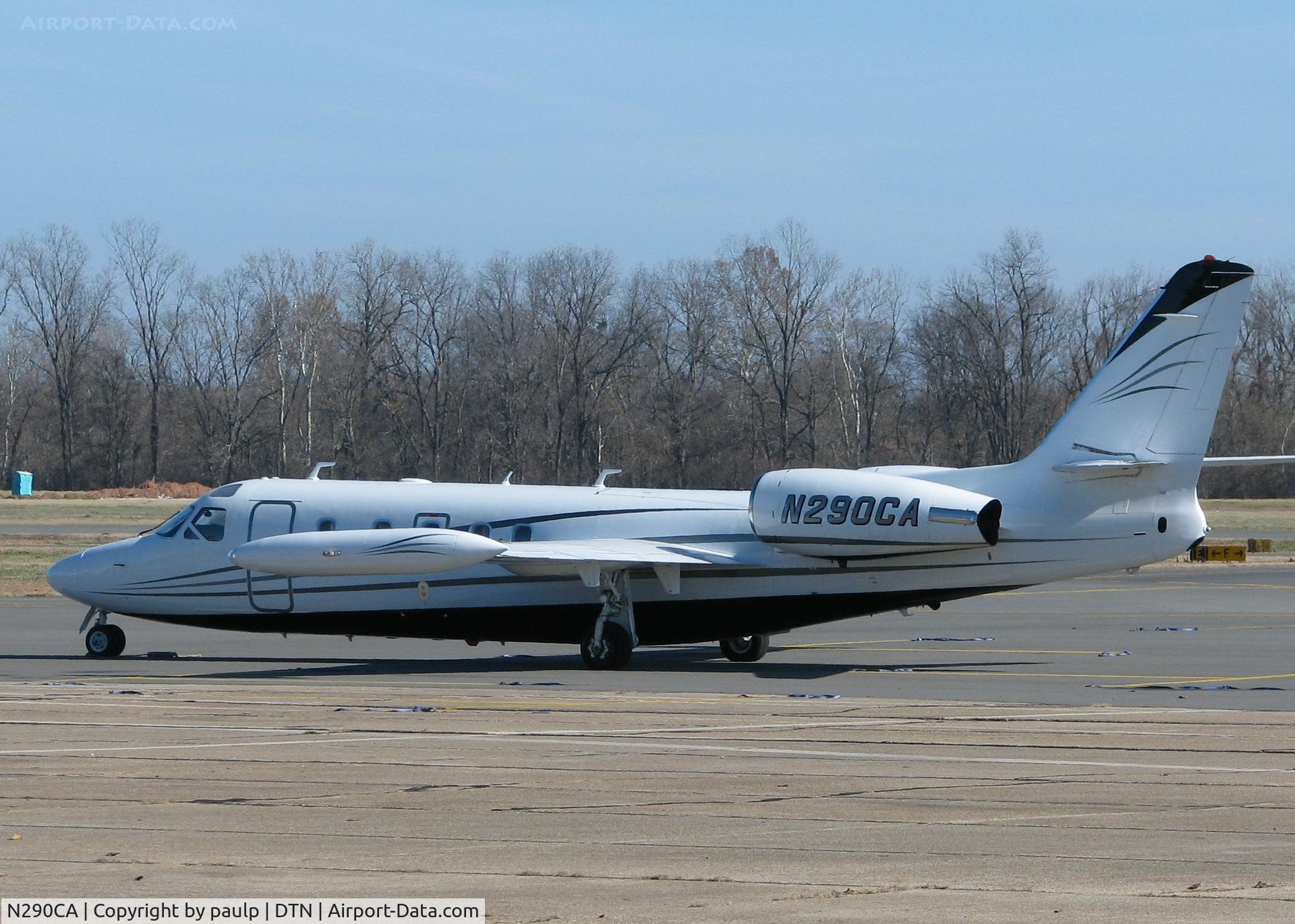 N290CA, 1978 Israel Aircraft Industries IAI-1124 Westwind C/N 216, Parked at the Downtown Shreveport airport.