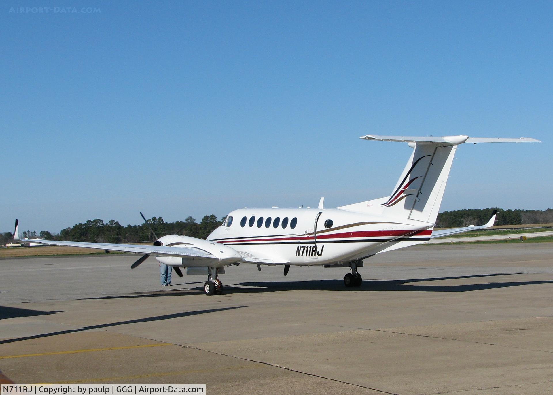 N711RJ, 1994 Beech B300 Super King Air King Air C/N FL-116, Parked at Longview/East Texas Regional.