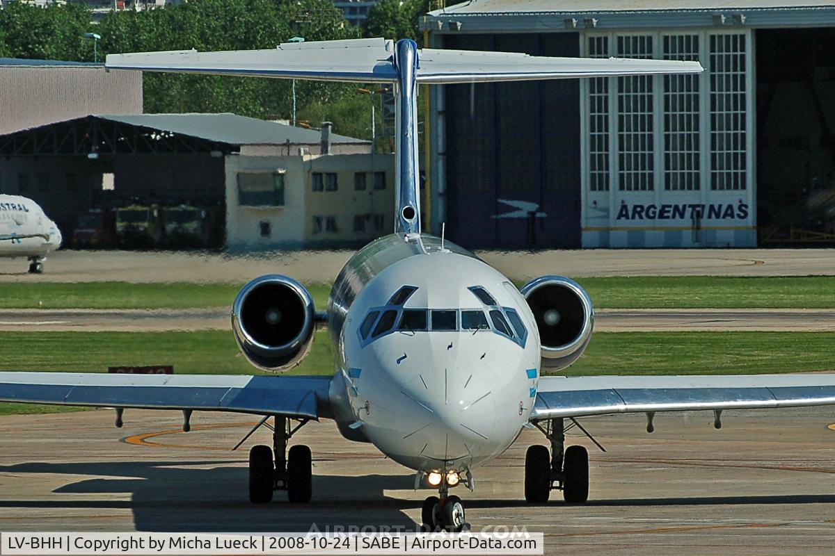 LV-BHH, 1989 McDonnell Douglas MD-83 (DC-9-83) C/N 49741, At Aeroparque (AEP)