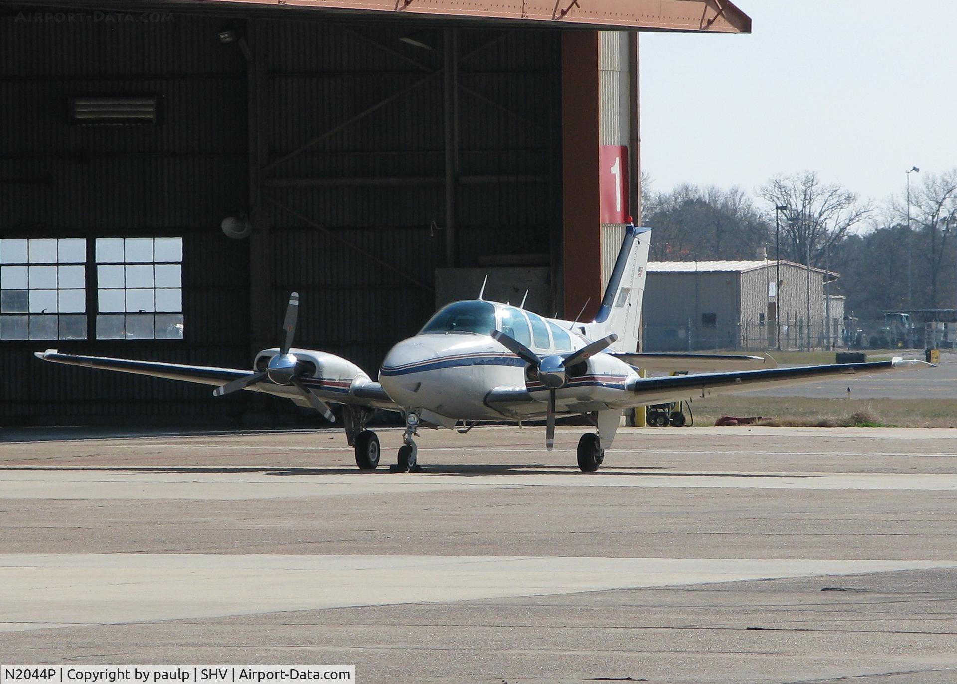 N2044P, 1978 Beech 95-B55 (T42A) Baron C/N TC-2178, Parked at Shreveport Regional.