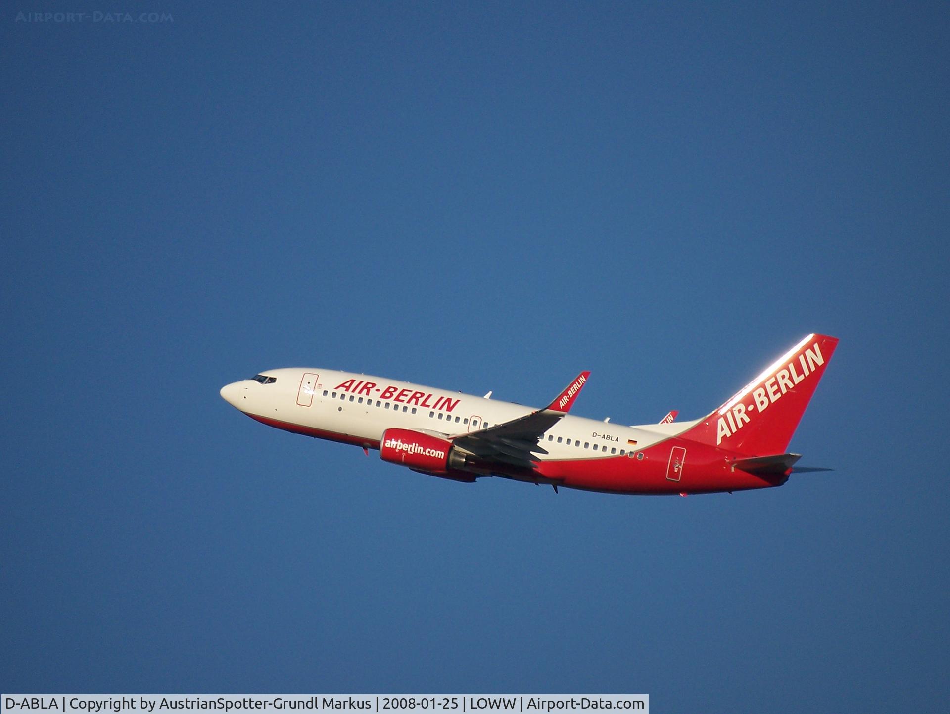 D-ABLA, 2007 Boeing 737-76J C/N 36114, Air Belin